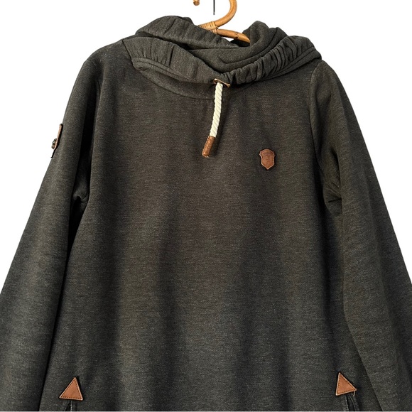 Naketano | Heathered Grey Hoodie Size XL - Picture 2 of 12